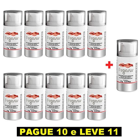 INTT PEGASUS - GEL EXCITANTE MASCULINO - 17gr - KIT COM 11 UNIDADES