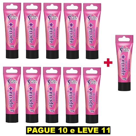 FORSEXY APERTAMAIS - GEL ADSTRINGENTE FEMININO QUE CONTRAI OS MÚSCULOS VAGINAIS - 18G - KIT COM 11 UNIDADES