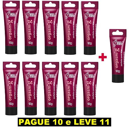 FORSEXY ORGASM G - GEL EXCITANTE CLITORIANO - 18G - KIT COM 11 UNIDADES