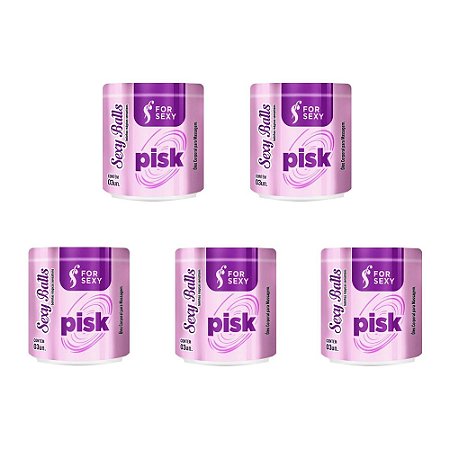 FORSEXY PISK - BOLINHAS FUNCIONAIS PARA SEXO ANAL - 3UN - KIT COM 05 UNIDADES