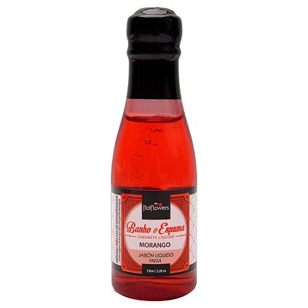HOT FLOWERS - BANHO DE ESPUMA MORANGO - 150ML
