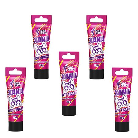 FORSEXY XANA HOT CRAZY - EXCITANTE FEMININO -  18G - KIT 05 UNIDADES