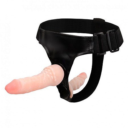 BAILE Ultra Female Harness - Cinta com pênis duplo ultra macio em cyber skin