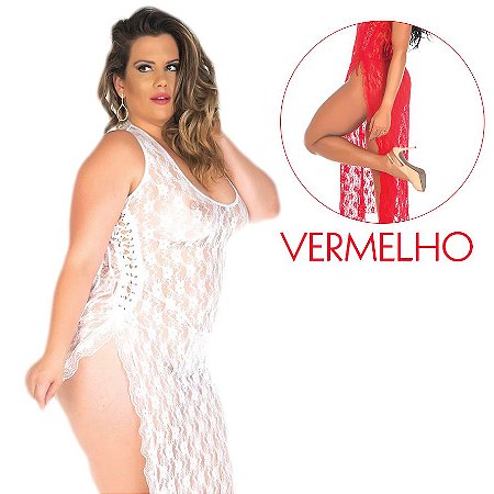 CAMISOLA LUA DE MEL PLUS SIZE - COR VERMELHA