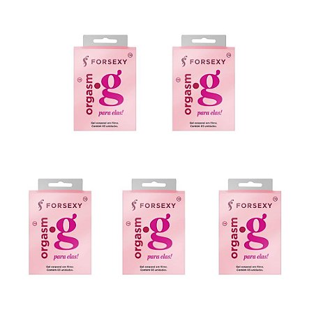 FORSEXY ORGASM G - GEL EXCITANTE CLITORIANO - SACHÊ - 3UN - KIT COM 05 UNIDADES