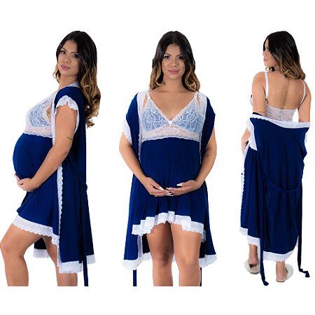 CONJUNTO LETÍCIA COR AZUL-BRANCO