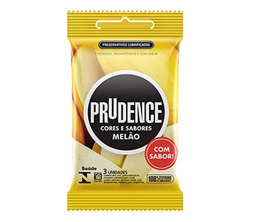 Preservativo camisinha prudence sabor Melão - 3uni