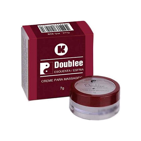 POMADA KGEL DOUBLEE - EXCITANTE UNISSEX FUNÇÃO ESQUENTA E ESFRIA - 7GR