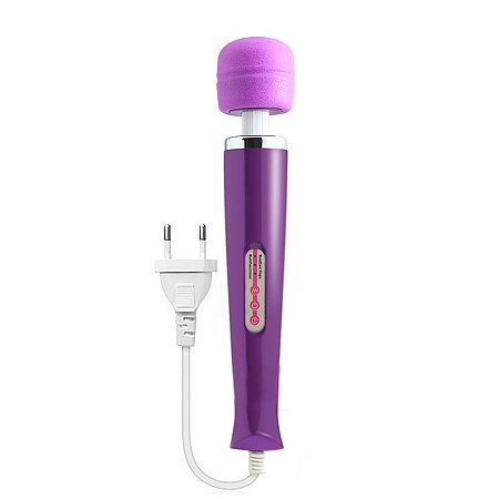 Magic Wand varinha mágica - Massageador elétrico com fio bivolt - Vibrador super potente - cor roxa