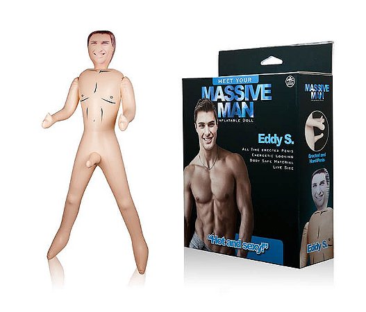 MASSIVE MAN EDDY S. - BONECO INFLÁVEL COM PÊNIS INFLÁVEL