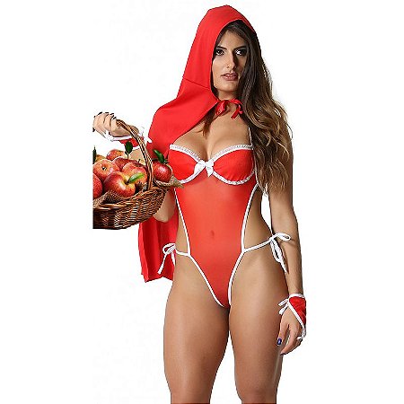 FANTASIA BODY CHAPEUZINHO VERMELHO