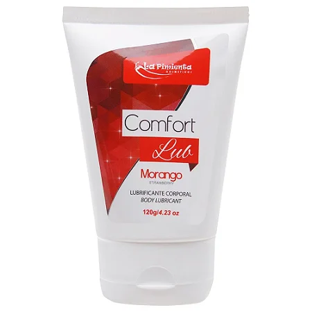 La Pimienta Comfort Lub beijável - Lubrificante íntimo a base d'água beijável 120gr - aroma morango