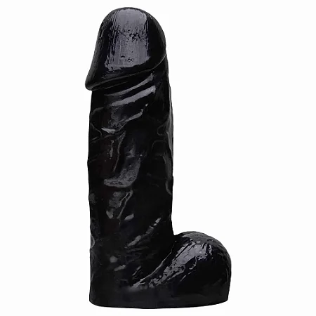 PENIS DE BORRACHA 18X5CM - COR PRETO