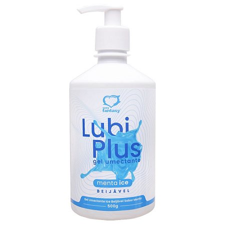 500gr Lubi Plus - Gel Lubrificante íntimo a base d'água beijável - AROMA MENTA ICE