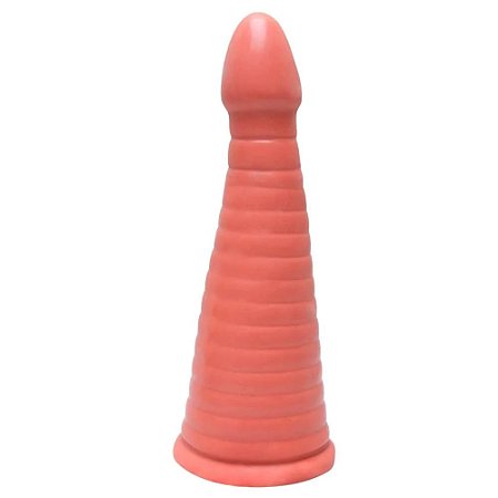 Plug anal cone escalonado 25cm - cor bege