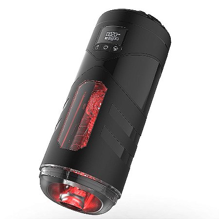 MAIG M4 - Masturbador recarregável com vibrador com movimento vai e vem e tela de led