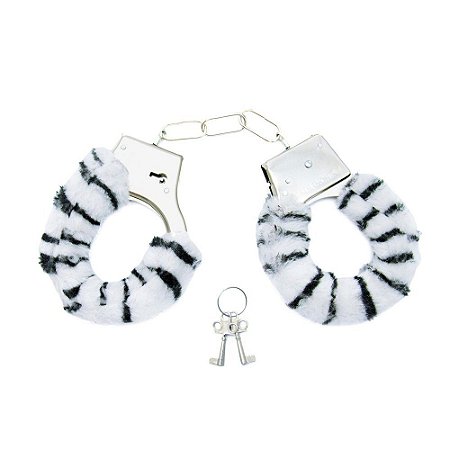 Algema de Pelúcia - Zebra - Hand Cuffs