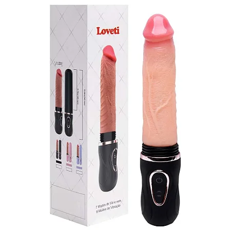 LOVETI TELESCOPIC DILDO - PÊNIS REALÍSTICO RECARREGÁVEL TELESCÓPIO DO AMOR VAI E VEM COM AUTO AQUECIMENTO