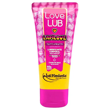 La Pimienta LapiLove - Lubrificante beijável - 60G - aroma tutti-frutti
