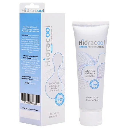RILEX - HIDRACOOL LUBRIFICANTE ÍNTIMO ANAL COM HIDRATANTE COM ÁCIDO HIALURÔNICO - 50gr