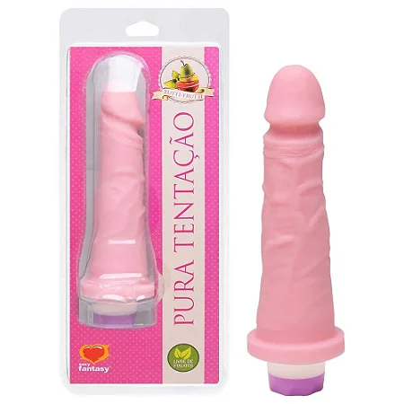 PÊNIS REALÍSTICO AROMÁTICO COM VIBRO DE TUTTI FRUTTI – 17,5X4,1CM