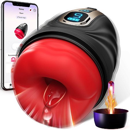 SYDOWARDAL Male Masturbator - Masturbador com sistema de sucção, aquecimento e controle por APP