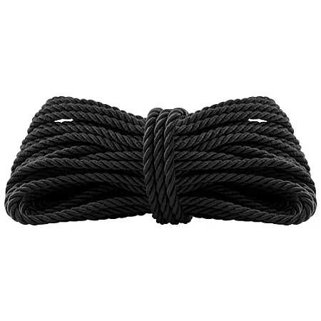 SHIBARI CORDA PARA BONDAGE AMARRAÇÃO BDSM 10MT - COR PRETA