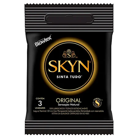 Blowtex Preservativo Skyn Original sem latex - 03 Unidades