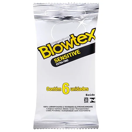 Blowtex Preservativo Sensitive Extra Fino - 06 Unidades