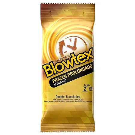 Blowtex preservativo Prazer Prolongado - 06 Unidades