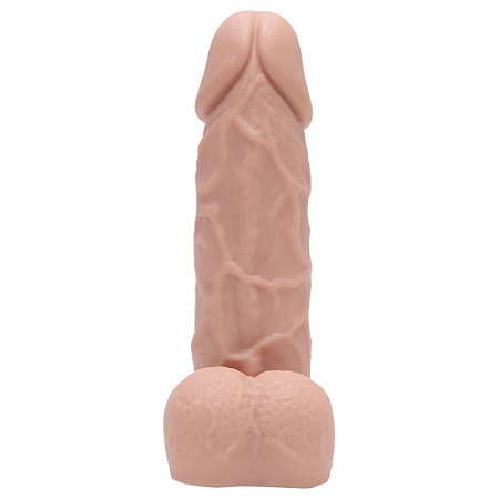 PENIS DE BORRACHA 18X5CM - COR BEGE