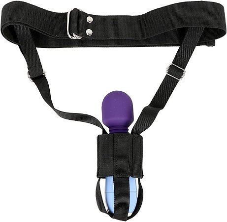 Chastity Belt Harness  - cinta para suporte de vibrador e varinha mágica