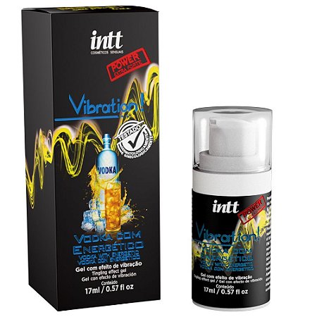 INTT VIBRATION VODKA COM ENERGÉTICO - GEL VIBRADOR LÍQUIDO EXTRA FORTE SABOR VODKA COM ENERGÉTICO