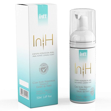 INTT IN-H - ESPUMA HIGIENIZADORA ANAL COM ÁCIDO HIALURÔNICO - 50 ML