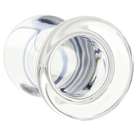 Tunnel Butt Plug - Plug anal transparente com túnel - 7,5x5cm