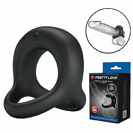 Pretty Love Elliott - Anel Peniano Duplo com Vibrador Recarregável