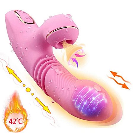 DIBE OLIVIA - Jack Rabbit COM FUNÇÃO DE AQUECIMENTO E SUGADOR CLITORIANO