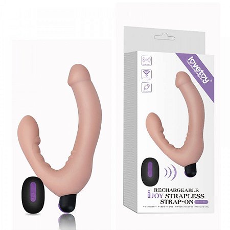 LOVETOY JOY STRAPLESS - PENETRADOR RECARREGÁVEL COM PLUG VAGINAL, CONTROLE SEM FIO WIRELESS, 10 MODOS DE VIBRAÇÃO