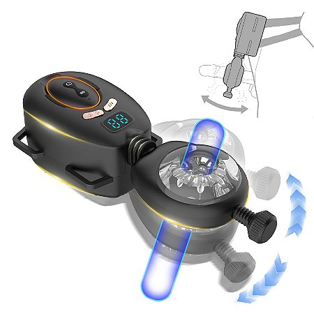 SWING WAGGER HANDS FREE - masturbador recarregável com movimento de vai e vem, controle remoto sem fio