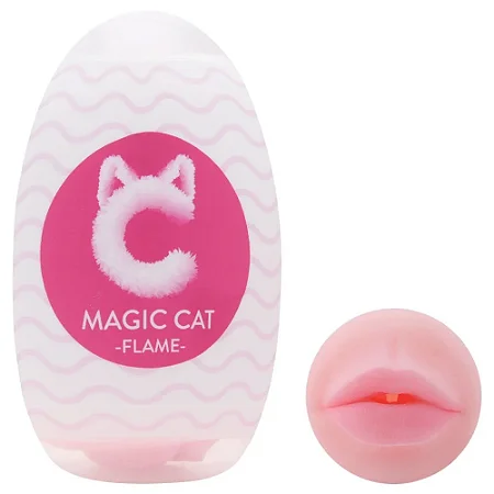 Magic Cat - EGG Flame Masturbador Masculino em Forma de Ovo Orifício de Boca