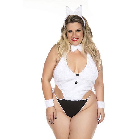 FANTASIA PLUS SIZE COELHA LUXO