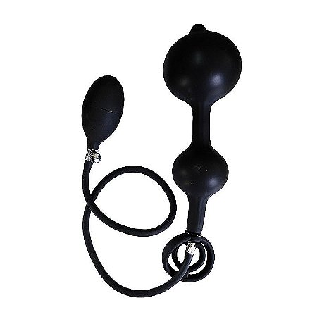 Plug anal inflável escalonado silicone - 22.5 X 3.0 cm