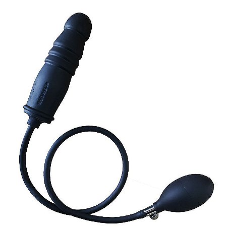 Plug anal inflável escalonado silicone - 16.5 X 4.3 cm