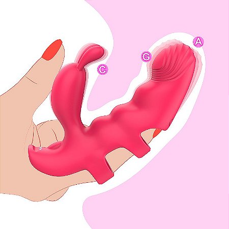 Ring Rabbit - dedeira com vibrador recarregável