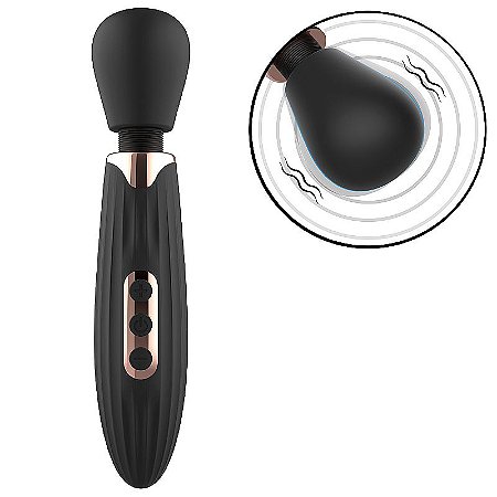 New Power 1 - Massageador varinha mágica vibrador recarregável