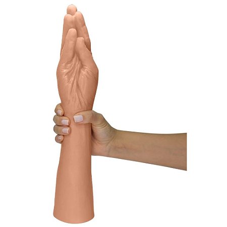 Realistic big dildo Hand Finger - Mão Erótica Realística - 37 x 7,2cm - cor bege