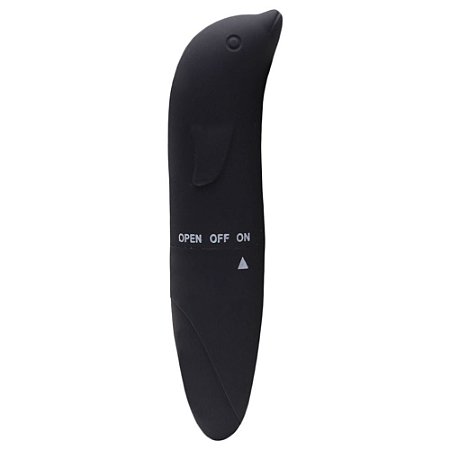 Golfinho - Vibrador de Ponto G Aveludado - cor preta