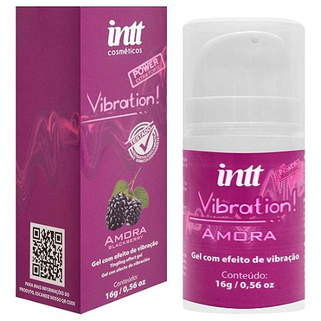 INTT VIBRATION POWER AMORA - GEL VIBRADOR LÍQUIDO EXTRA FORTE SABOR AMORA