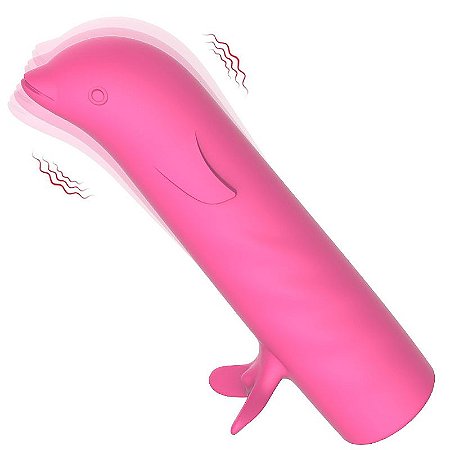 Golfinho Tina - Vibrador de Ponto G recarregável Aveludado - cor pink