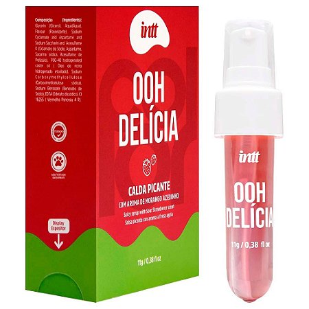 Intt Ooh Delícia - Calda Picante Morango Azedinho - 11gr